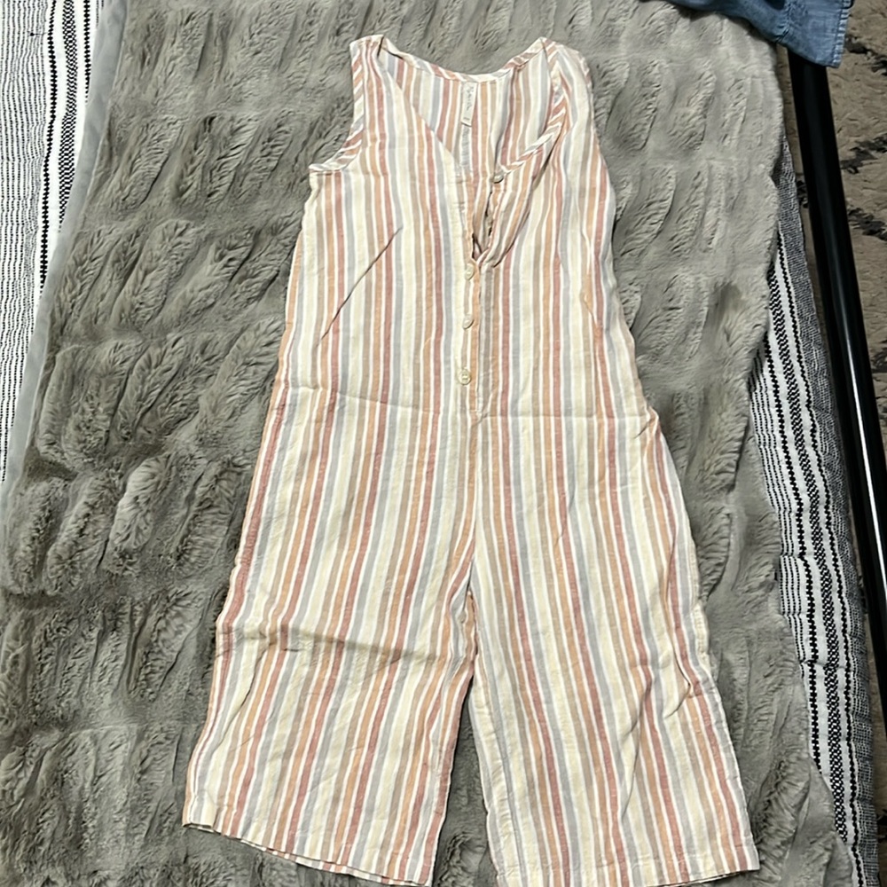 Rylee + Cru Bridgette striped jumpsuit 4/5